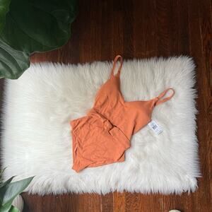 WET Textured One Piece Swimsuit NWT Terracotta